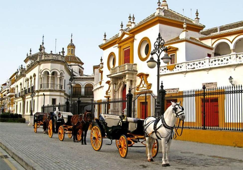 Tipico Y Pintoresco Patio De Vecinos, Con Encanto Sevilla Exterior foto